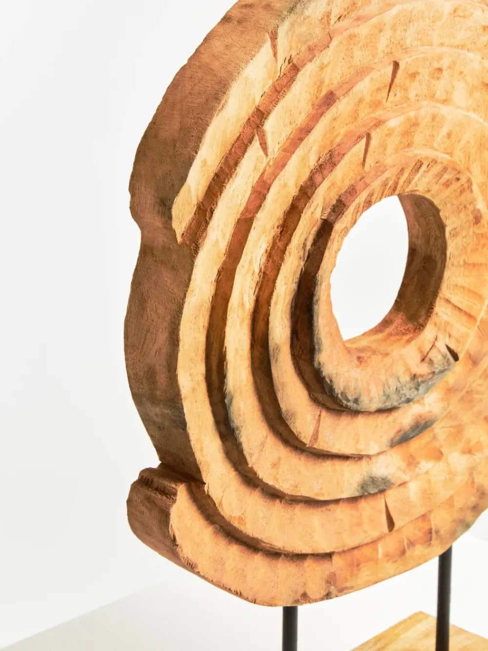 Table Top|Abstract^Statues & Sculptures Circular Dance 48cm Wood Indoor Sculpture