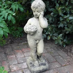 Children^Statues & Sculptures Classic Boy 72cm Stone Garden Statue