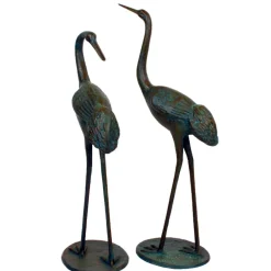 Cranes^Statues & Sculptures Classic Cranes Bronze Metal Garden Ornaments
