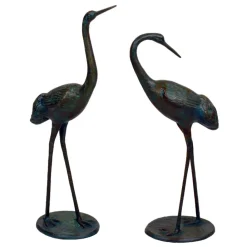 Cranes^Statues & Sculptures Classic Cranes Bronze Metal Garden Ornaments