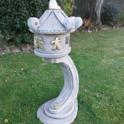 Pagodas^Statues & Sculptures Classic Curved Japanese Pagoda Lantern Stone Garden Ornament