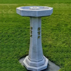Bird Baths^Statues & Sculptures Classic Japanese Design Stone Garden Bird Bath