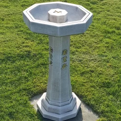 Bird Baths^Statues & Sculptures Classic Japanese Design Stone Garden Bird Bath