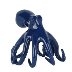 Table Top|Animals^Statues & Sculptures Cosmic Octopus 31cm Blue Resin Indoor Sculpture