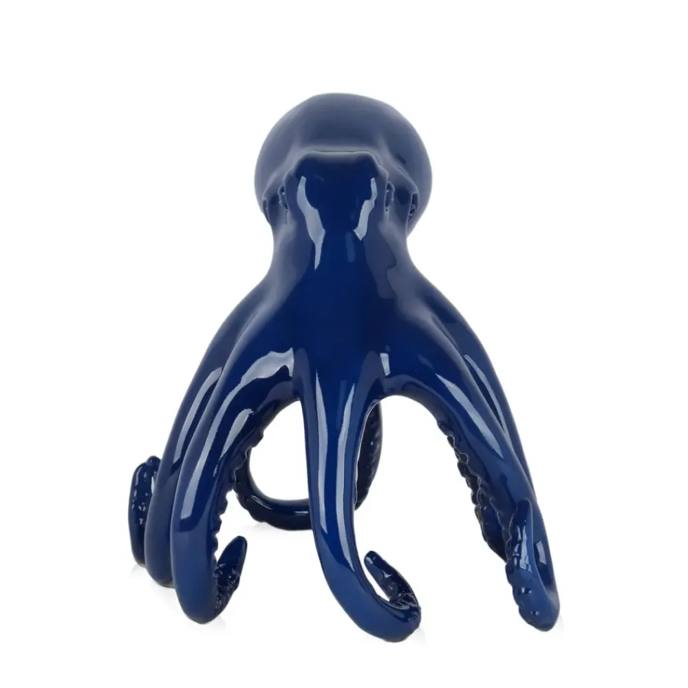 Table Top|Animals^Statues & Sculptures Cosmic Octopus 31cm Blue Resin Indoor Sculpture