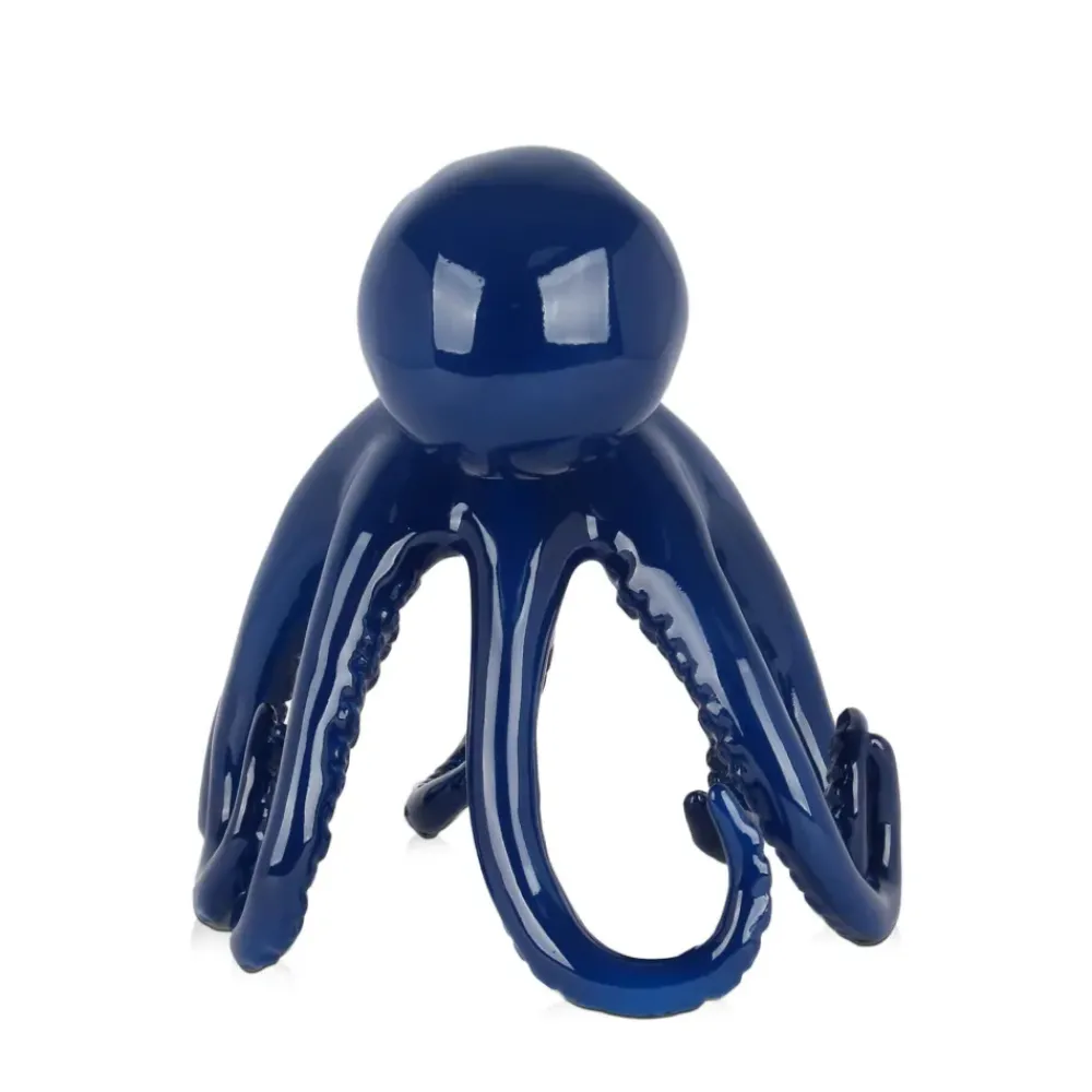 Table Top|Animals^Statues & Sculptures Cosmic Octopus 31cm Blue Resin Indoor Sculpture