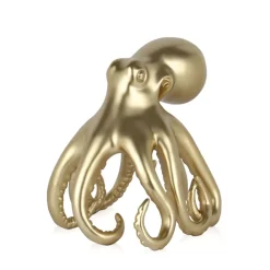 Table Top|Animals^Statues & Sculptures Cosmic Octopus 31cm Gold Resin Indoor Sculpture
