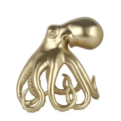 Table Top|Animals^Statues & Sculptures Cosmic Octopus 31cm Gold Resin Indoor Sculpture