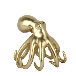 Table Top|Animals^Statues & Sculptures Cosmic Octopus 22cm Gold Resin Indoor Sculpture