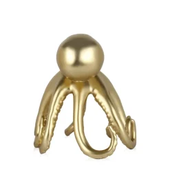 Table Top|Animals^Statues & Sculptures Cosmic Octopus 22cm Gold Resin Indoor Sculpture