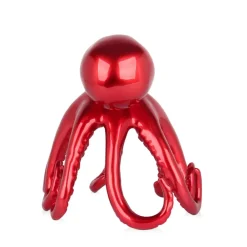 Table Top|Animals^Statues & Sculptures Cosmic Octopus 31cm Red Resin Indoor Sculpture