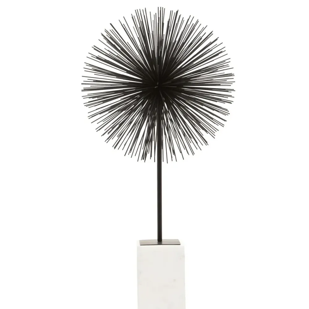 Table Top|Abstract^Statues & Sculptures Cosmic Pulse 64cm Black Metal Indoor Sculpture