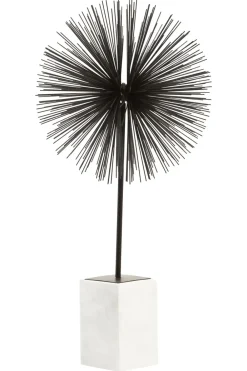 Table Top|Abstract^Statues & Sculptures Cosmic Pulse 64cm Black Metal Indoor Sculpture