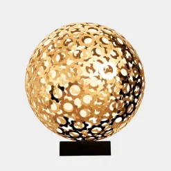 Table Top|Abstract^Statues & Sculptures Cosmic Sphere 48cm Gold Metal Indoor Sculpture