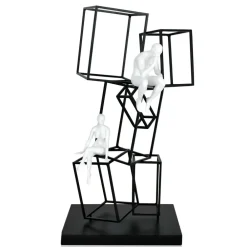 Table Top|Contemporary^Statues & Sculptures Creative Thinker 47cm Metal Indoor Sculpture