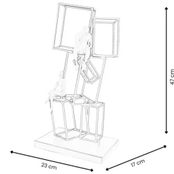 Table Top|Contemporary^Statues & Sculptures Creative Thinker 47cm Metal Indoor Sculpture
