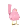 Table Top|Animals^Statues & Sculptures Cubic Bird 18cm Pink Resin Indoor Sculpture