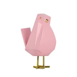 Animals|Contemporary^Statues & Sculptures Cubic Bird 18cm Rosa Pink Resin Indoor Sculpture