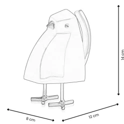 Table Top|Animals^Statues & Sculptures Cubic Bird 14cm Violet Resin Indoor Sculpture