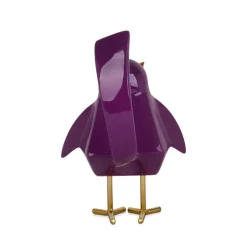 Table Top|Animals^Statues & Sculptures Cubic Bird 30cm Violet Resin Indoor Sculpture