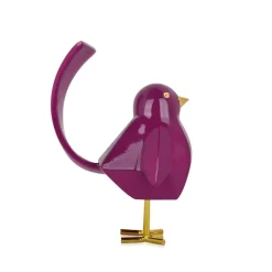 Table Top|Animals^Statues & Sculptures Cubic Bird 18cm Violet Resin Indoor Sculpture