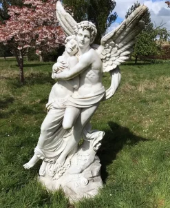 Angel|Roman^Statues & Sculptures Cupid & Psyche 197cm Marble Garden Statue