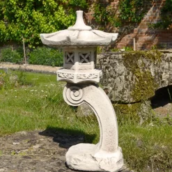 Pagodas^Statues & Sculptures Curved Japanese Pagoda Antique Stone Garden Ornament