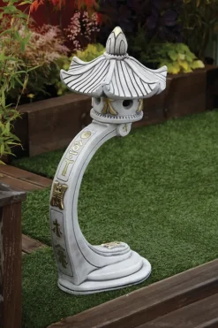 Pagodas^Statues & Sculptures Curved Japanese Pagoda Stone Garden Ornament