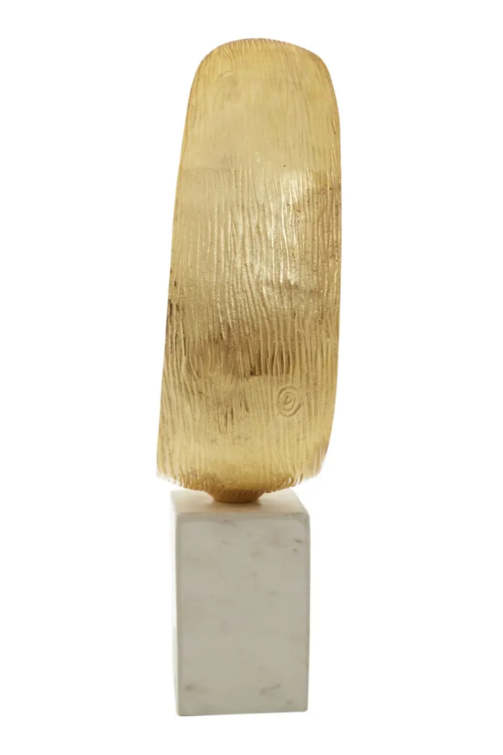 Table Top|Abstract^Statues & Sculptures Curved Reflection 50cm Gold Metal Indoor Sculpture