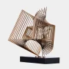 Table Top|Abstract^Statues & Sculptures Cyber Book 46cm Copper Metal Indoor Sculpture