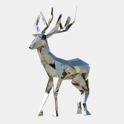 Wildlife|Stags & Deers^Statues & Sculptures Deer 168cm Geometric Metal Garden Sculpture