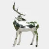 Wildlife|Stags & Deers^Statues & Sculptures Deer 158cm Geometric Metal Garden Sculpture