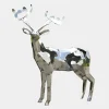 Wildlife|Stags & Deers^Statues & Sculptures Deer 197cm Geometric Metal Garden Sculpture v1