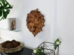 Wall Art|Animals^Statues & Sculptures Desert Lion 49cm Bronze Resin Wall Sculpture