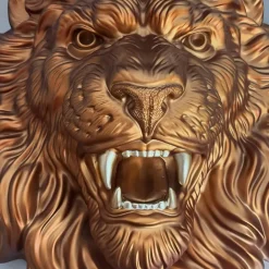 Wall Art|Animals^Statues & Sculptures Desert Lion 49cm Bronze Resin Wall Sculpture