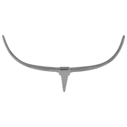 Wall Art|Animals^Statues & Sculptures Desert Skull 62cm Silver Metal Wall Sculpture