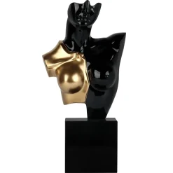 Figurative|Table Top^Statues & Sculptures Divided Diva 50cm Black Resin Indoor Sculpture