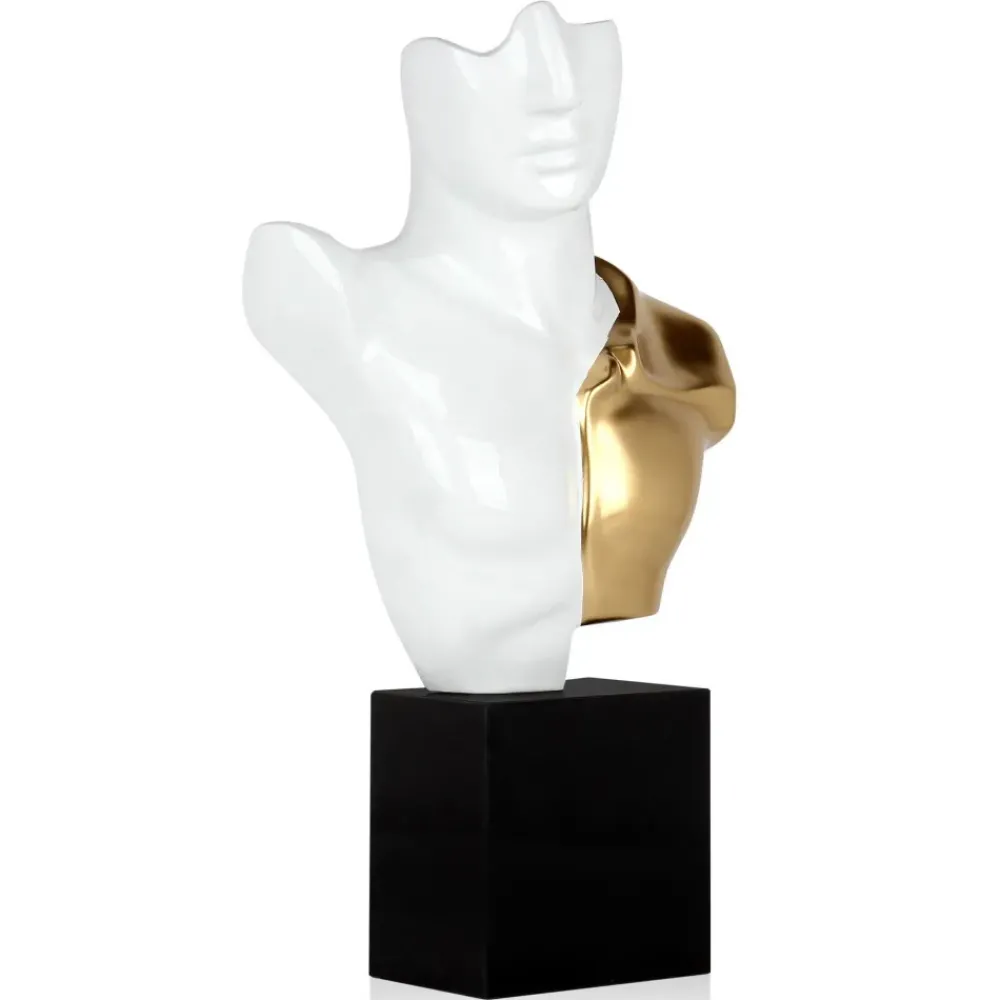 Figurative|Table Top^Statues & Sculptures Divided Titan 52cm White Resin Indoor Sculpture