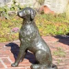 Dogs^Statues & Sculptures Duke the Dog Bronze Metal Garden Ornament