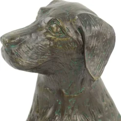 Dogs^Statues & Sculptures Duke the Dog Bronze Metal Garden Ornament