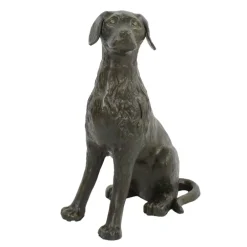 Dogs^Statues & Sculptures Duke the Dog Bronze Metal Garden Ornament