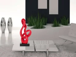 Table Top|Floor Standing^Statues & Sculptures Dynamic Twist 58cm Red Resin Indoor Sculpture