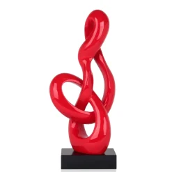 Table Top|Floor Standing^Statues & Sculptures Dynamic Twist 58cm Red Resin Indoor Sculpture