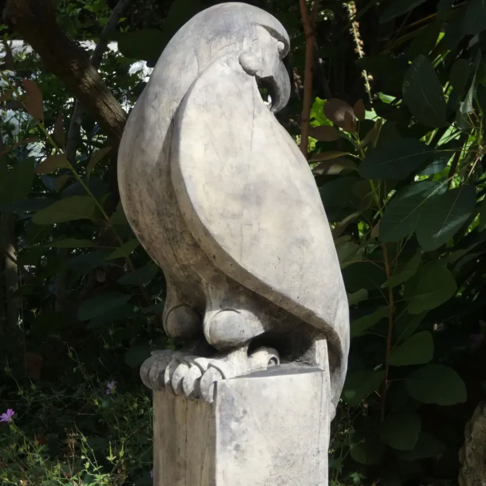 Eagles|Modern^Statues & Sculptures Eagle on Athenian Pedestal Modern Stone Garden Statue