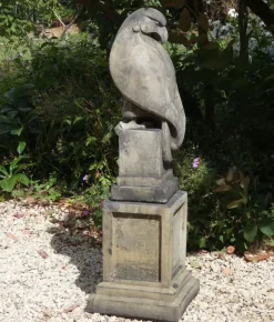 Eagles|Modern^Statues & Sculptures Eagle on Plain Pedestal Modern Stone Garden Statue