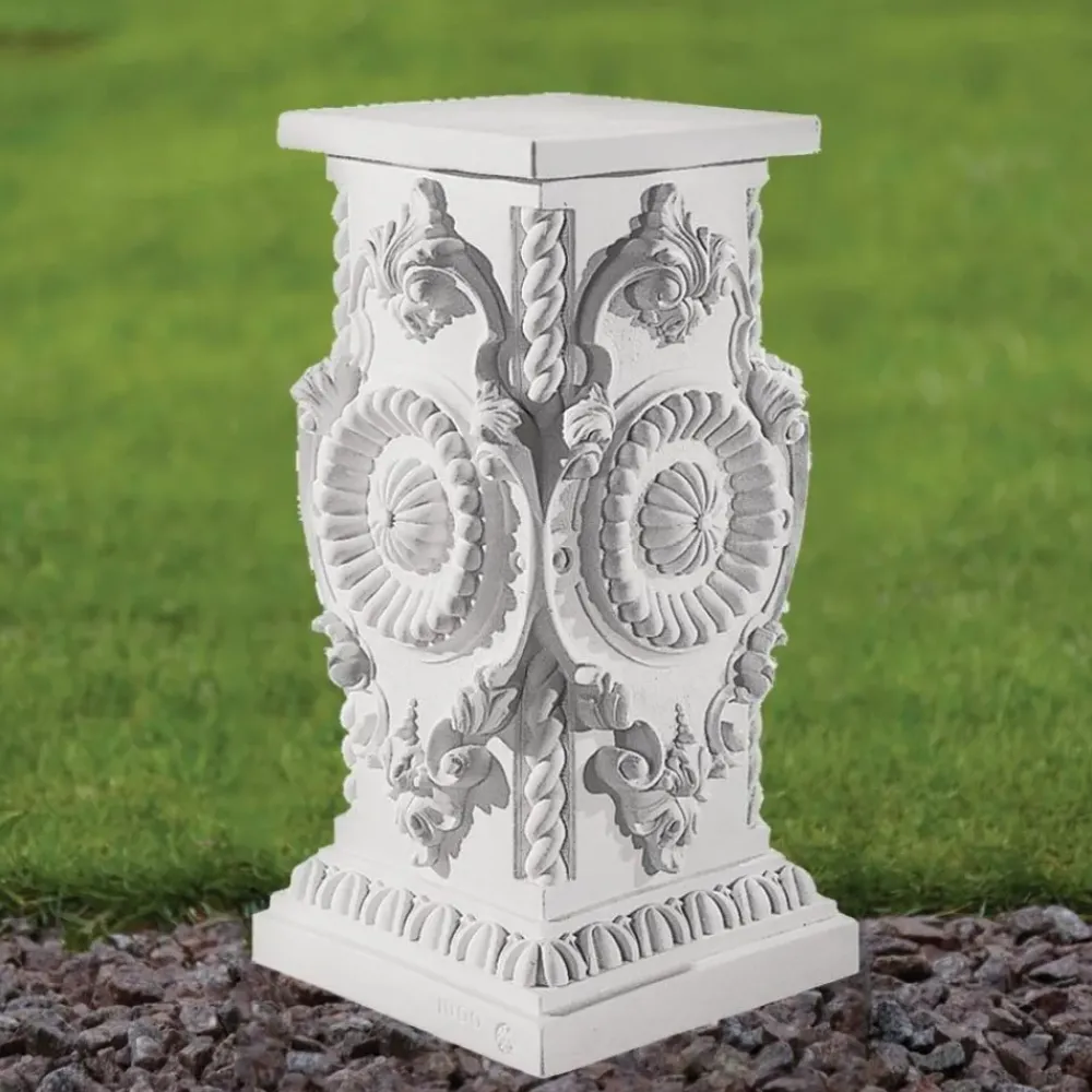 Plinths & Pedestals^Statues & Sculptures Elegance 44cm Marble Resin Garden Pedestal