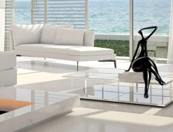 Figurative|Table Top^Statues & Sculptures Elegant Grace 75cm Black Resin Indoor Sculpture