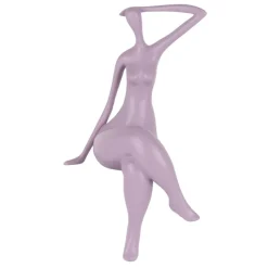 Figurative|Table Top^Statues & Sculptures Elegant Grace 38cm Violet Resin Indoor Sculpture