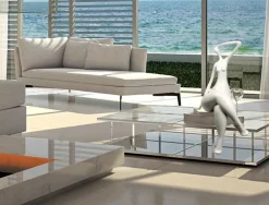 Figurative|Table Top^Statues & Sculptures Elegant Grace 75cm White Resin Indoor Sculpture