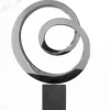 Contemporary|Contemporary^Statues & Sculptures Ellipse 103cm Metal Stainless Steel Indoor Sculpture